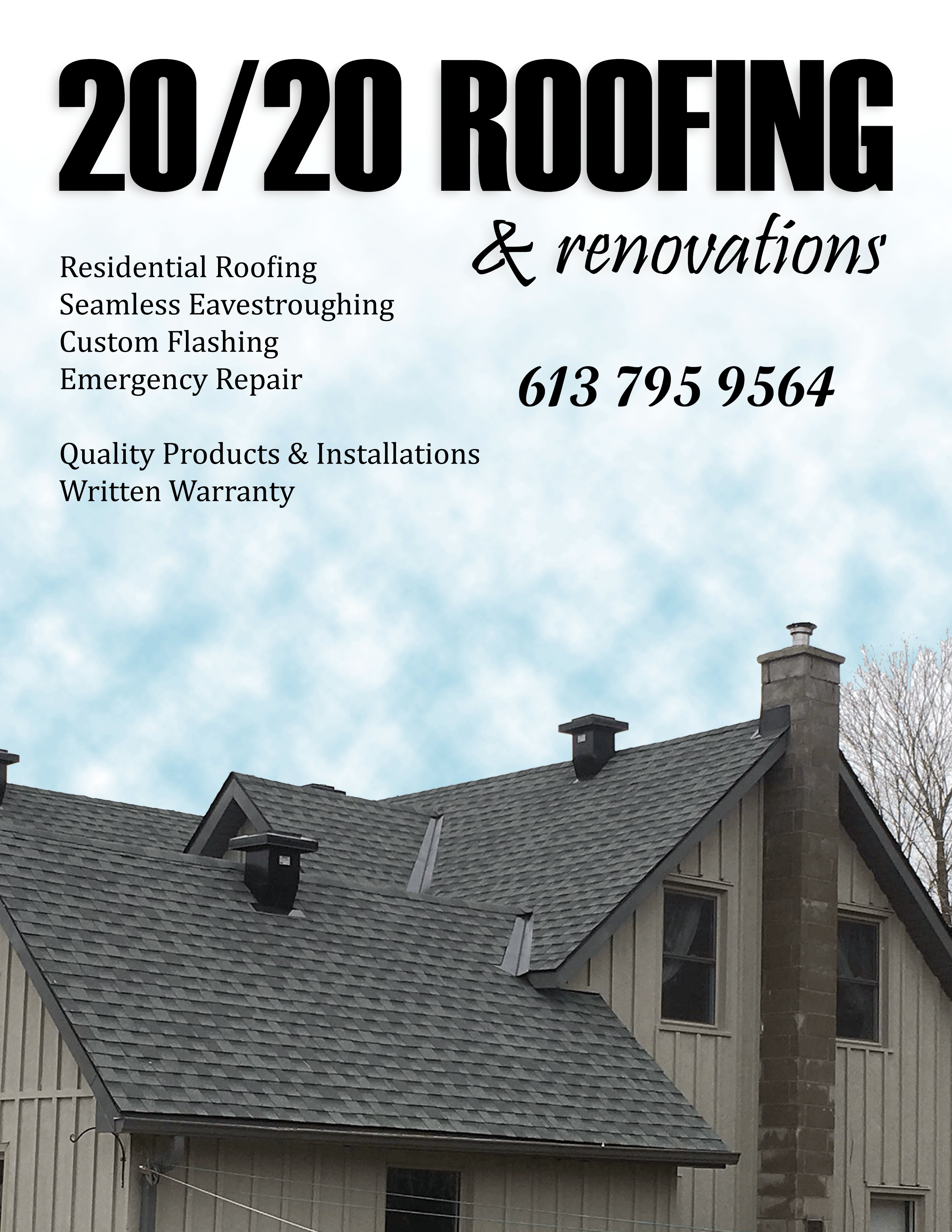 613-795-9564 | 20/20 Roofing and Renovations